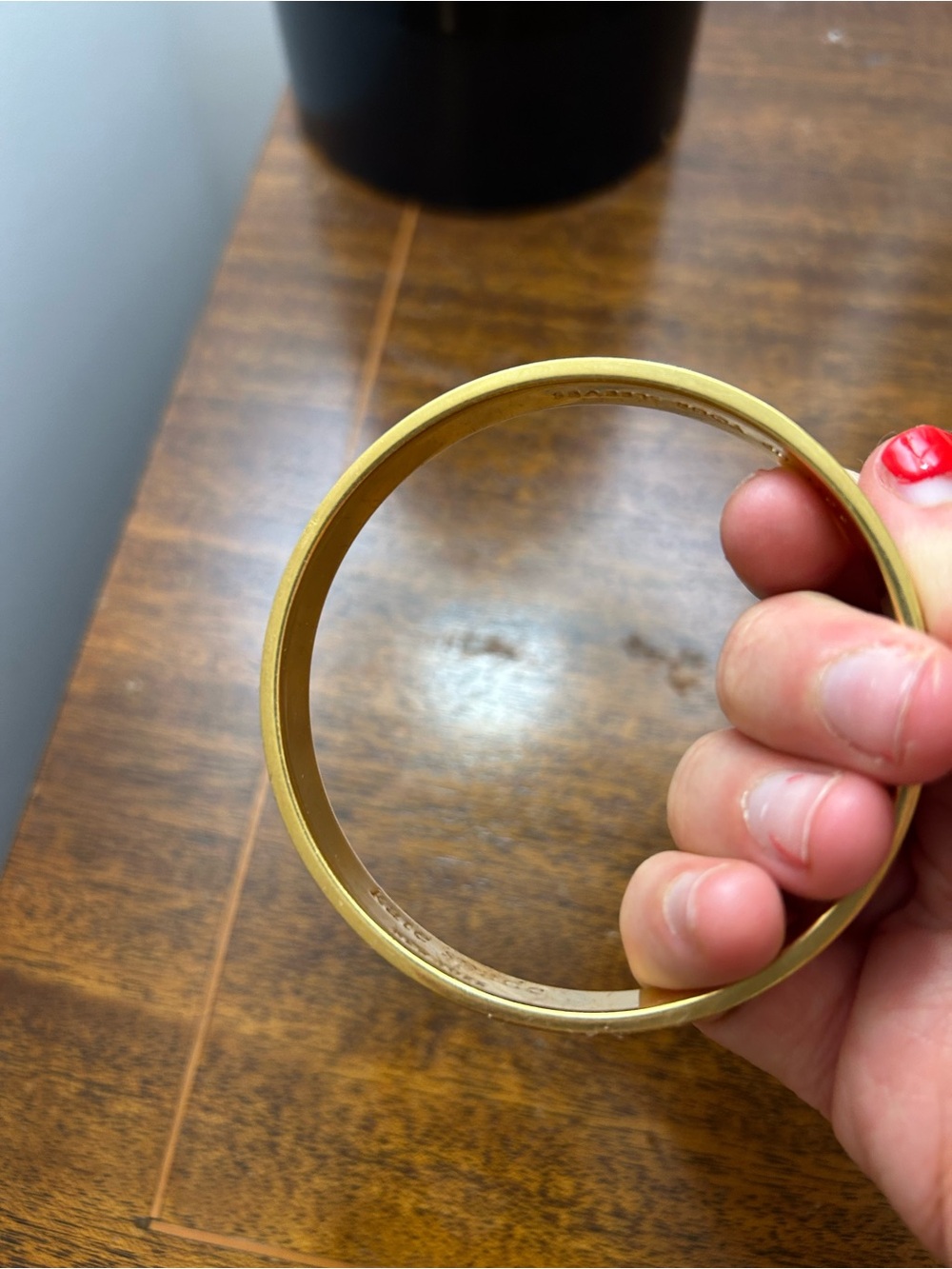 kate spade Pink and Gold Enamel Bangle Bracelet - Picture 2 of 7